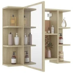 VidaXL Badkamerspiegelkast 80x20,5x64 Cm Spaanplaat Sonoma Eikenkleur -VIDAL Salle De Bain Winkel 6dcddd8f938a4a5d8d86092d6aade5e0