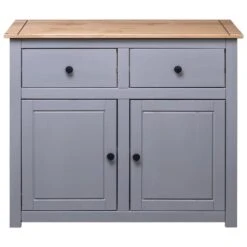 VidaXL Dressoir Panama Range 93x40x80 Cm Massief Grenenhout Grijs 7 VidaXL Dressoir Panama Range 93x40x80 Cm Massief Grenenhout Grijs -VIDAL Salle De Bain Winkel 6f6252ce2bbc45afa48fbc261651e98f