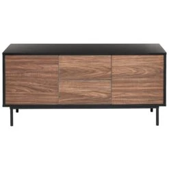 Beliani Sideboard OKLAND - Zwart Vezelplaat -VIDAL Salle De Bain Winkel 7925a76b4ed2441394df6d134f1add62