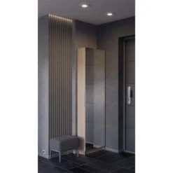 Schoenenkast Zapatero Met Spiegeldeur - Eikenkleur/wit -VIDAL Salle De Bain Winkel 81004521 9050