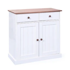 Dressoir Westerland - Wit - 86x90x45 Cm