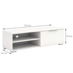TV-meubel Uldum - Wit - 39,9x115,7x33,1 Cm -VIDAL Salle De Bain Winkel 81010524 0301