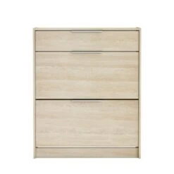 Schoenenkast Space - Eikenkleur - 100,6x82,6x29,4 Cm