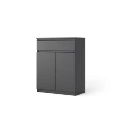 Dressoir Naia 3 Vaks- Mat Zwart -VIDAL Salle De Bain Winkel 81018626 0300