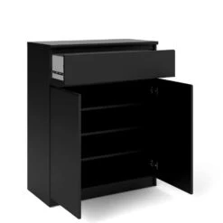 Dressoir Naia 3 Vaks- Mat Zwart -VIDAL Salle De Bain Winkel 81018626 0400