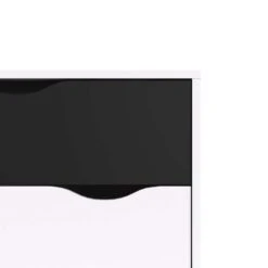 Dressoir Delta - 3-vaks - Wit/mat Zwart - 81,7x98,7x39,1 Cm -VIDAL Salle De Bain Winkel 81018654 0400