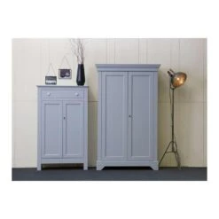 WOOOD Kast Isabel - Betongrijs - 191x118x47 Cm -VIDAL Salle De Bain Winkel 81020546 0500