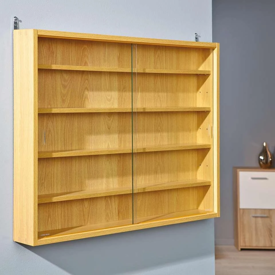 Vitrine Compilati - Beukenkleur - 60x80x9,5 Cm 2 Vitrine Compilati - Beukenkleur - 60x80x9,5 Cm - Afbeelding 2