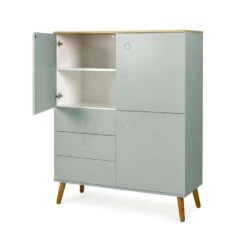 Tenzo Wandkast Dot - Lichtgroen/eiken - 137x109x43 Cm -VIDAL Salle De Bain Winkel 81023947 1100