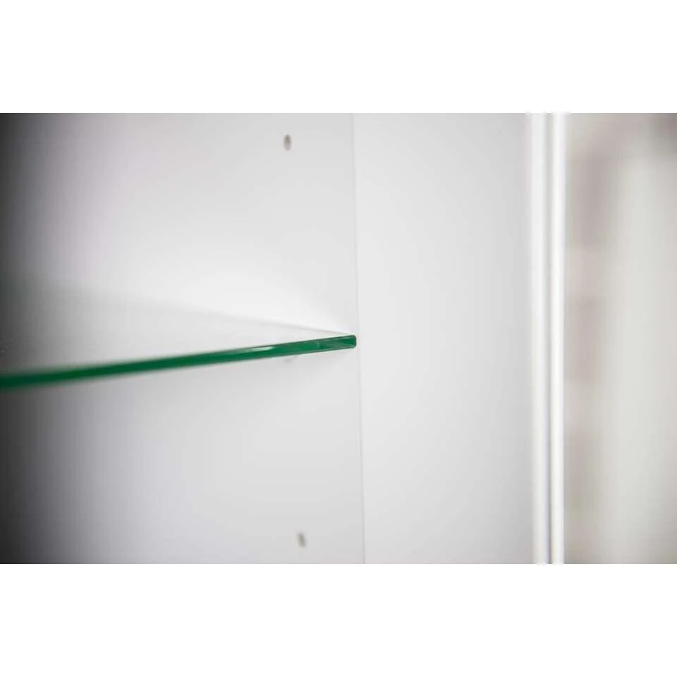 Tenzo Vitrinekast Dot - Wit/eiken - 175x79x43 Cm 2 Tenzo Vitrinekast Dot - Wit/eiken - 175x79x43 Cm - Afbeelding 2