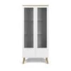 Tenzo Vitrinekast Dot - Wit/eiken - 175x79x43 Cm