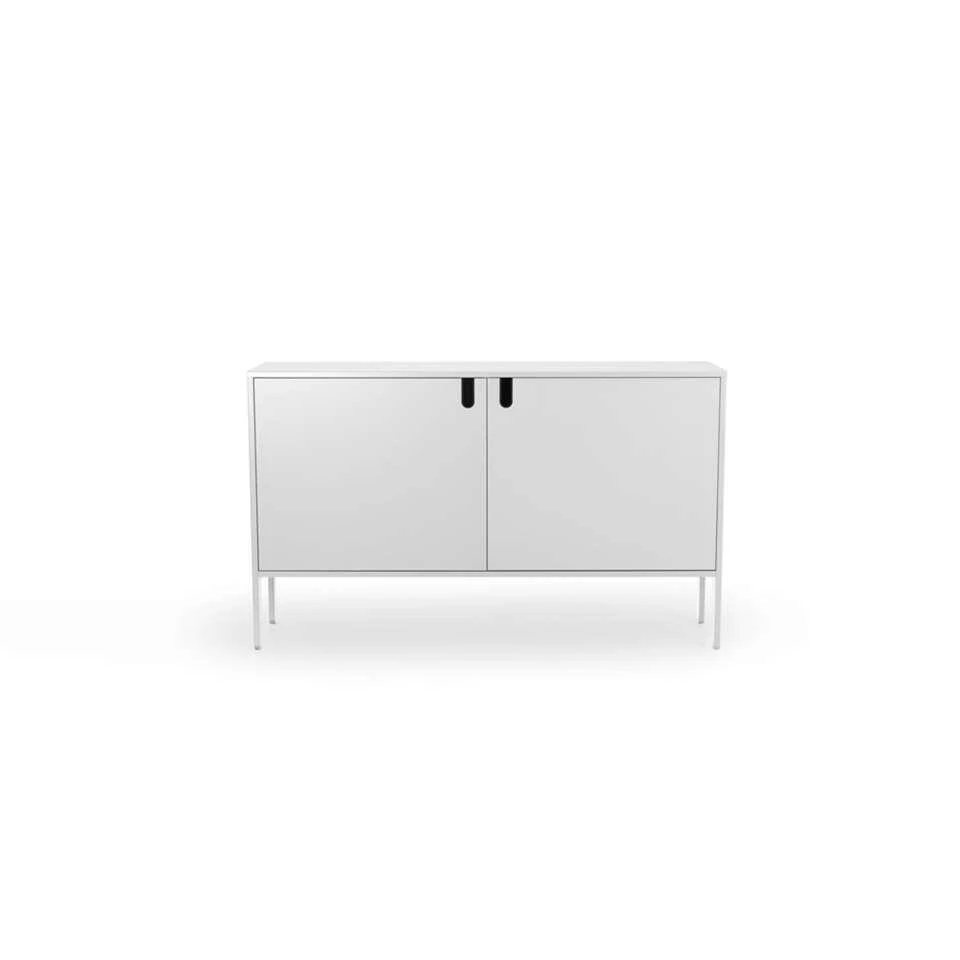 Tenzo Dressoir Uno 2-deurs - Wit - 89x148x40 Cm 1 Tenzo Dressoir Uno 2-deurs - Wit - 89x148x40 Cm