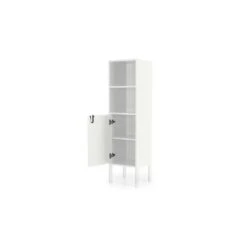 Tenzo Wandkast Uno 1-deurs - Wit - 152x40x40 Cm -VIDAL Salle De Bain Winkel 81024053 0100