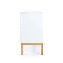 Tenzo Dressoir Patch 3 Deuren En 1 Lade - Wit/eikenkleur - 85x179x47 Cm -VIDAL Salle De Bain Winkel 81024122 1400