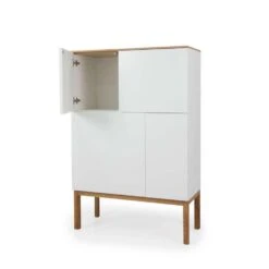 Tenzo Wandkast Patch - Eikenkleur/wit/eikenkleur - 138x92x40 Cm -VIDAL Salle De Bain Winkel 81024131 1300