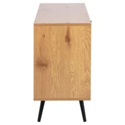 Dressoir Melfi - Eiken/zwart - 75x124x40 Cm -VIDAL Salle De Bain Winkel 81025930 0400