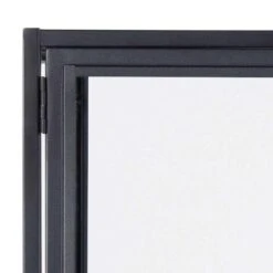 Vitrine Adino - Zwart/eikenkleur - 150x77x35 Cm -VIDAL Salle De Bain Winkel 81028322 0500