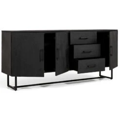 Pristina Dressoir Zwart 180cm -VIDAL Salle De Bain Winkel 81dcee775e6a45f484e8bc7b73893c3f