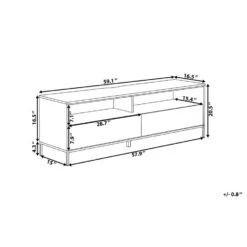 Beliani TV-kast SYDNEY - Zwart Spaanplaat -VIDAL Salle De Bain Winkel 86d30b0f59a442ff8f6cfe4eb15b8c19