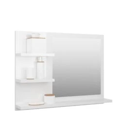 VidaXL Badkamerspiegel 60x10,5x45 Cm Spaanplaat Hoogglans Wit -VIDAL Salle De Bain Winkel 8d84be4d7e8447b199f9eea391e16542