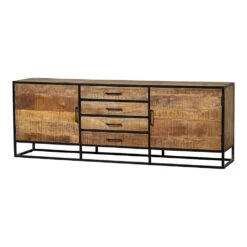 Dressoir San Antonio 210cm - Mangohout - Bruin - Rechthoekig -VIDAL Salle De Bain Winkel 8da3b4eed5c94fa4901a018c8be61ba5