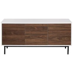 Beliani Sideboard OKLAND - Donkere Houtkleur Vezelplaat -VIDAL Salle De Bain Winkel 90a78ef471824acf87a71641285593cd