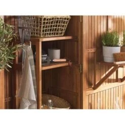 Beliani Tuinkast SAVOCA - Bruin Acaciahout -VIDAL Salle De Bain Winkel 93b741766c5b4a9287fdc5d35cb9ab93