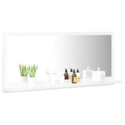 VidaXL Badkamerspiegel 90x10,5x37 Cm Spaanplaat Wit -VIDAL Salle De Bain Winkel 98926796072c4894a41e0f58b66a4c20