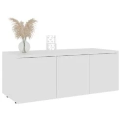 VidaXL Tv-meubel 80x34x30 Cm Spaanplaat Wit -VIDAL Salle De Bain Winkel 99e8a22784f94a0b8a25d128c4336372