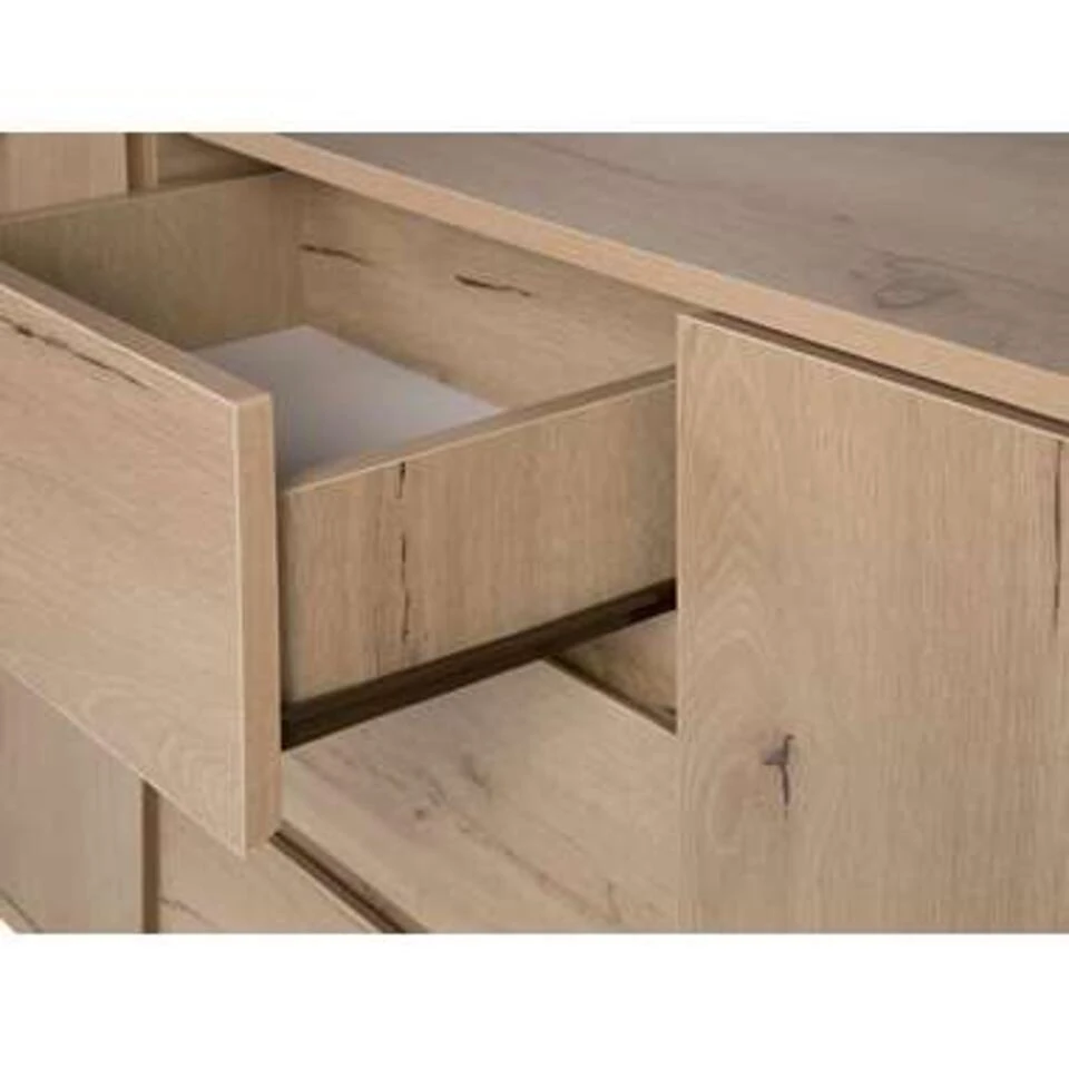 Beliani Sideboard ELDA - Lichte Houtkleur Spaanplaat, Mdf 3 Beliani Sideboard ELDA - Lichte Houtkleur Spaanplaat, Mdf - Afbeelding 3