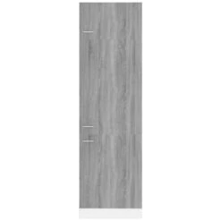 VidaXL Koelkastkast 60x57x207 Cm Bewerkt Hout Grijs Sonoma Eikenkleur -VIDAL Salle De Bain Winkel a582d68a21044f9cac68e0f45e8a7981