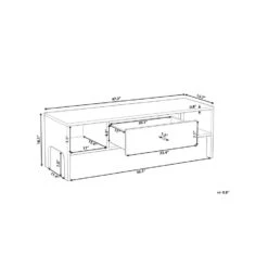 Beliani TV-kast CLINTON - Donkere Houtkleur Mdf -VIDAL Salle De Bain Winkel a5b4062e9fdb44a6b7ce714bdb3d1d0d