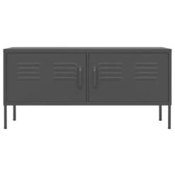 VidaXL Tv-meubel 105x35x50 Cm Staal Antracietkleurig -VIDAL Salle De Bain Winkel a5dd2b4ca25446bcb133112f676f8d54