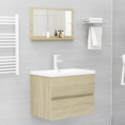 VidaXL Badkamerspiegel 60x10,5x37 Cm Spaanplaat Sonoma Eikenkleurig -VIDAL Salle De Bain Winkel a6266128da344c97bc750d23a25f07aa