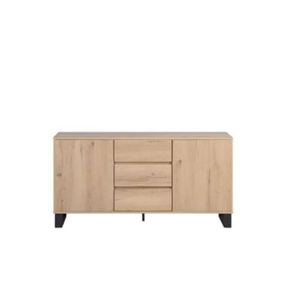 Beliani Sideboard ELDA - Lichte Houtkleur Spaanplaat, Mdf 2 Beliani Sideboard ELDA - Lichte Houtkleur Spaanplaat, Mdf - Afbeelding 2