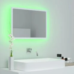 VidaXL Badkamerspiegel LED 60x8,5x37 Cm Acryl Wit -VIDAL Salle De Bain Winkel adc4f6a0ce8247629d017c19e7416d9d
