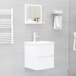 VidaXL Badkamerspiegel 40x10,5x37 Cm Bewerkt Hout Wit -VIDAL Salle De Bain Winkel bdd81dd73e4c47eaa38db2c196cec498