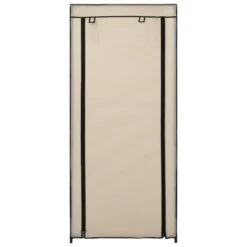 VidaXL Schoenenkast Met Hoes 58x28x106 Cm Stof Crème -VIDAL Salle De Bain Winkel c4aad866888a4edeb2eb96ad9e71936f