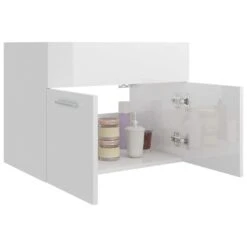 VidaXL Wastafelkast 60x38,5x46 Cm Spaanplaat Hoogglans Wit -VIDAL Salle De Bain Winkel c6b33099d53d4be486bf3abffb4bce3b