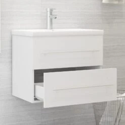 VidaXL Wastafelkast 60x38,5x48 Cm Spaanplaat Wit -VIDAL Salle De Bain Winkel c8a852f9267247b5bc933afa51066a9f