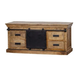 TV Meubel Portland 120cm - Mangohout - Bruin - Rechthoekig -VIDAL Salle De Bain Winkel cff669022d634f5bbce4c776ae5f25c6