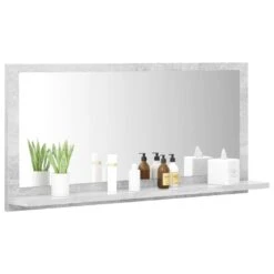 VidaXL Badkamerspiegel 80x10,5x37 Cm Spaanplaat Betongrijs -VIDAL Salle De Bain Winkel d43ccb495c1948698526ab05d7ff6854