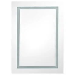 VidaXL Badkamerkast Met Spiegel LED 50x13x70 Cm Glanzend Zwart -VIDAL Salle De Bain Winkel d72eadbaa8594ed3be38a780aaa32f1c