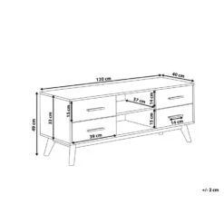 Beliani TV-kast FLORIDA - Lichte Houtkleur Mdf -VIDAL Salle De Bain Winkel dc8bbb44354744f9b5f7f1464beb29b0