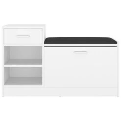 VidaXL Schoenenbank 94,5x31x57 Cm Spaanplaat Wit -VIDAL Salle De Bain Winkel dc8d175c606245a78b201c9c68542454