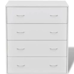 VidaXL Dressoir Met 4 Lades 60x30,5x71 Cm Wit -VIDAL Salle De Bain Winkel df1b2878e670494489508d050d2a6d89