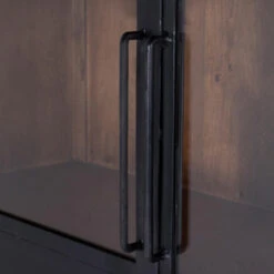 Giga Meubel Vitrinekast Mangohout 2-deurs - 120x40x200cm - James -VIDAL Salle De Bain Winkel e823441ca4eb40ae8ae80d9da5feaf00