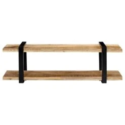 VidaXL Tv-meubel 130x40x40 Cm Massief Mangohout -VIDAL Salle De Bain Winkel e97b3658baed44319c3d2a89ebd35060