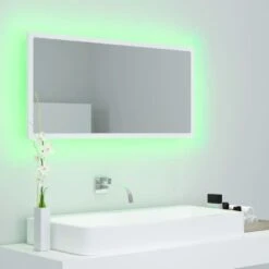 VidaXL Badkamerspiegel LED 90x8,5x37 Cm Acryl Wit -VIDAL Salle De Bain Winkel e9ee49532fb94f4bb3009f3d462c18a9