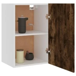 VidaXL Wandkast 39,5x31x60 Cm Bewerkt Hout Gerookt Eikenkleurig -VIDAL Salle De Bain Winkel ece7cbd0033b4365ab40fcba7e91562a